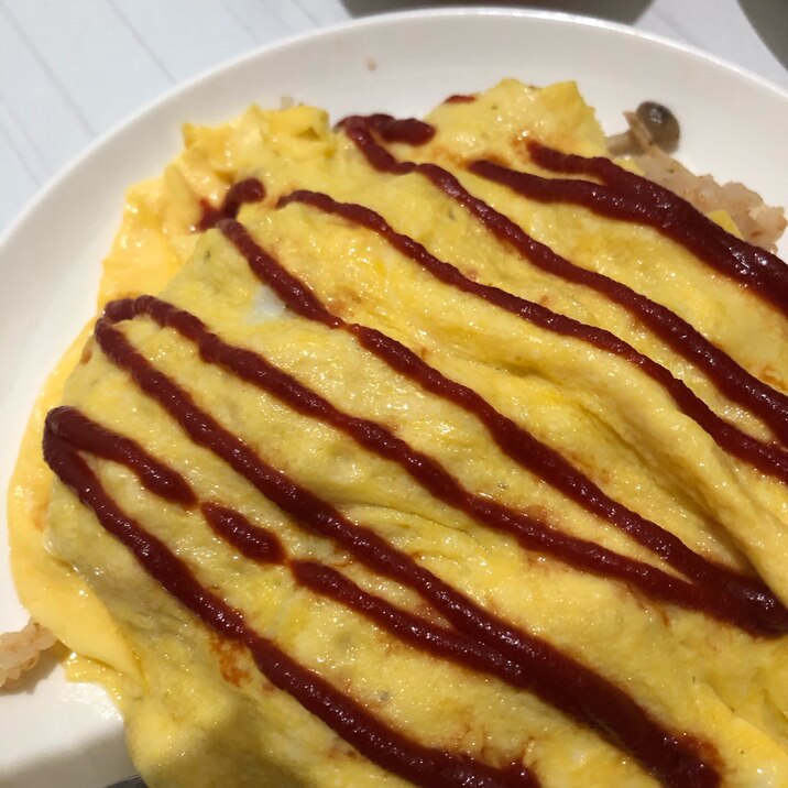 包まないオムライス